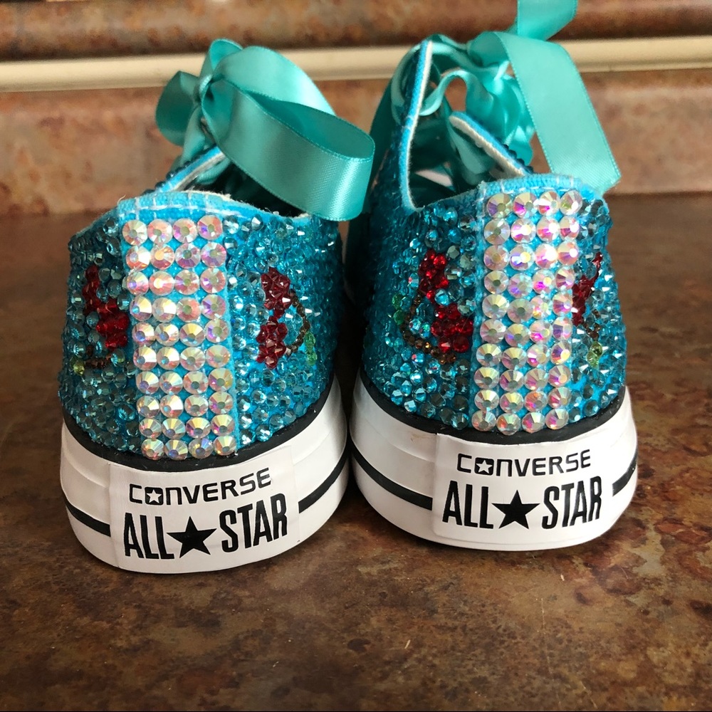 Custom Swarovski crystal converses